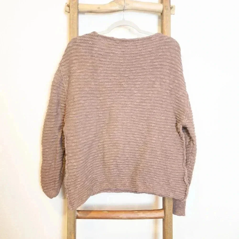 Free People Womens Menace‎ Tunic Oversized Slouchy Knit Sweater Sz XS S Mauve